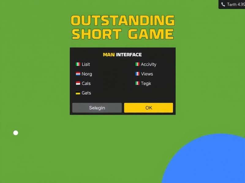Outstanding Short Game Main Interface